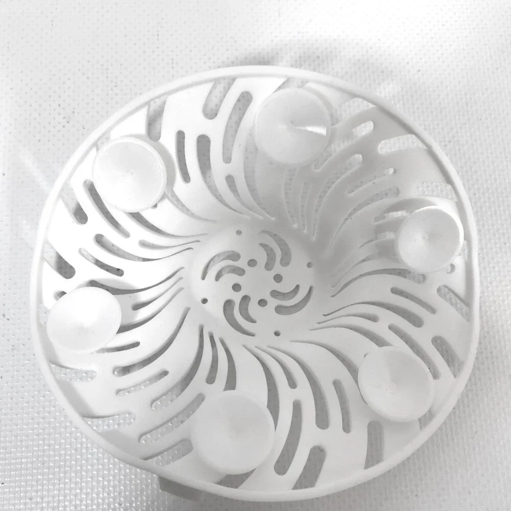 Bathtub Shower Hair Catcher White Silicone
